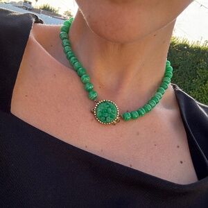 Necklace Vintage Unsigned Peking GLASS